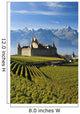 Switzerland, Vineyards and castle Wall Mural