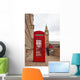 Red Telephone Booth in London Wall Mural