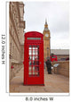 Red Telephone Booth in London Wall Mural
