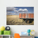 Weather-Beaten Farm Truck In Field Wall Mural