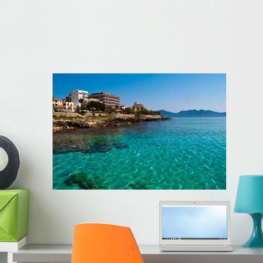 Transparent Water and Beach Wall Decal