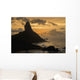 View of Morro do Pico at sunset from Forte dos Remedios Wall Mural