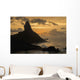 View of Morro do Pico at sunset from Forte dos Remedios Wall Mural