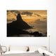 View of Morro do Pico at sunset from Forte dos Remedios Wall Mural