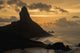 View of Morro do Pico at sunset from Forte dos Remedios Wall Mural