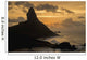 View of Morro do Pico at sunset from Forte dos Remedios Wall Mural