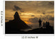 People admiring sunset over Morro do Pico from Forte dos Remedios Wall Mural
