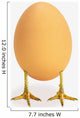Egg with bird legs;British columbia canada Wall Mural