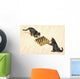 Two grey tabby cats playing chess;Vancouver british columbia canada Wall Mural
