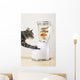 Grey tabby cat with paw Wall Mural