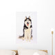 Portrait Siberian Husky British Wall Decal