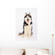 Portrait Siberian Husky British Wall Decal