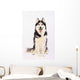 Portrait Siberian Husky British Wall Decal
