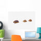 Two Young Red-legged Turtles Wall Decal
