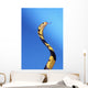 Forest cobra against a blue background;British columbia canada Wall Mural