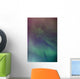 A green aurora borealis corona Wall Mural