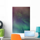 A green aurora borealis corona Wall Mural