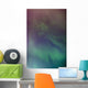 A green aurora borealis corona Wall Mural