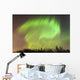 Northern Lights above Forest Wall Decal