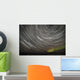 Star Trails and Northern Lights above Denali and the Alaska Range Wall Mural