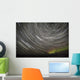 Star Trails and Northern Lights above Denali and the Alaska Range Wall Mural