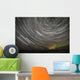 Star Trails and Northern Lights above Denali and the Alaska Range Wall Mural