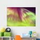 A Green And Purple Northern Lights Corona Wall Mural