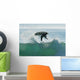 Spain, Andalusia, Cadiz, Male Surfer Mid Air In Large Splashing Wave Wall Mural