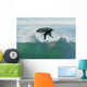 Spain, Andalusia, Cadiz, Male Surfer Mid Air In Large Splashing Wave Wall Mural