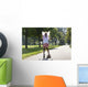 Young Girl Skateboarding Wall Decal