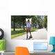 Young Girl Skateboarding Wall Decal