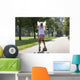 Young Girl Skateboarding Wall Decal