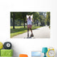 Young Girl Skateboarding Wall Decal