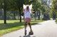 Young Girl Skateboarding Wall Decal