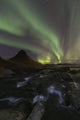 Northern Lights Over Kirkjufell Wall Mural