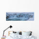 Godafoss With Large Pieces Of Ice Forming In The Cold Weather Wall Mural