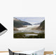 View Of Mendenhall Glacier And Lake And Trail Leading To Overlook Wall Mural