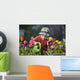 Toddler Girl Watering Tulips, Anchorage, Alaska, Usa Wall Mural