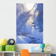 Snowman Standing Next to Wall Decal 3