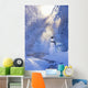 Snowman Standing Next to Wall Decal 3