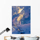 Snowman Standing Next to Wall Decal 2