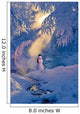 Snowman Standing Next to Wall Decal 2