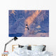 Snowman Standing Next to Wall Decal 1