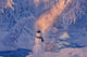 Snowman Standing Next to Wall Decal 1