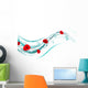 poppy floral Wall Decal
