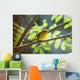 Female Wilson's Warbler Perched On Mountain Ash Branch Wall Mural