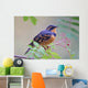 Male Varied Thrush Perched On Mountain Ash Branch Wall Mural