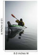A Sea Kayaker Paddles Into Thick Fog On On A Calm Morning Wall Mural