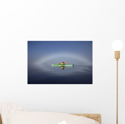 A Sea Kayaker Paddles Wall Mural