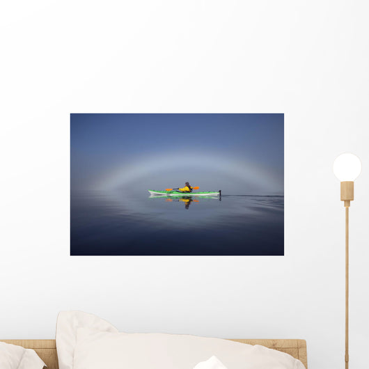A Sea Kayaker Paddles Wall Mural